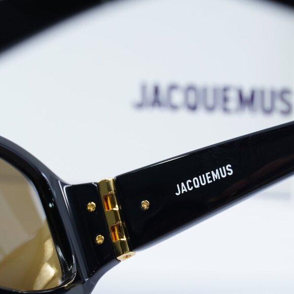 Jacquemus COLAPSO JAC/15 C1 Geometric Sunglasses - Black/Brown - Picture 6 of 11